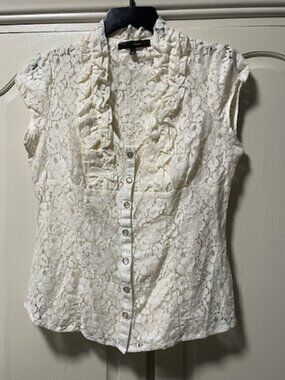 Heart Soul Lace Blouse Size L Excellent Conditions